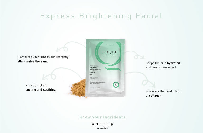 Rejuvenate your skin with Epique’s Express Brightening Facial