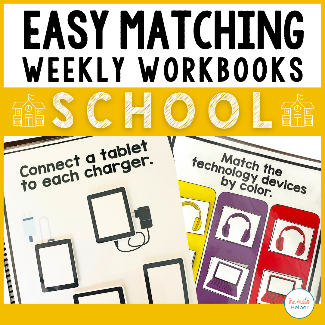Easy Matching Weekly Workbooks - School Edition