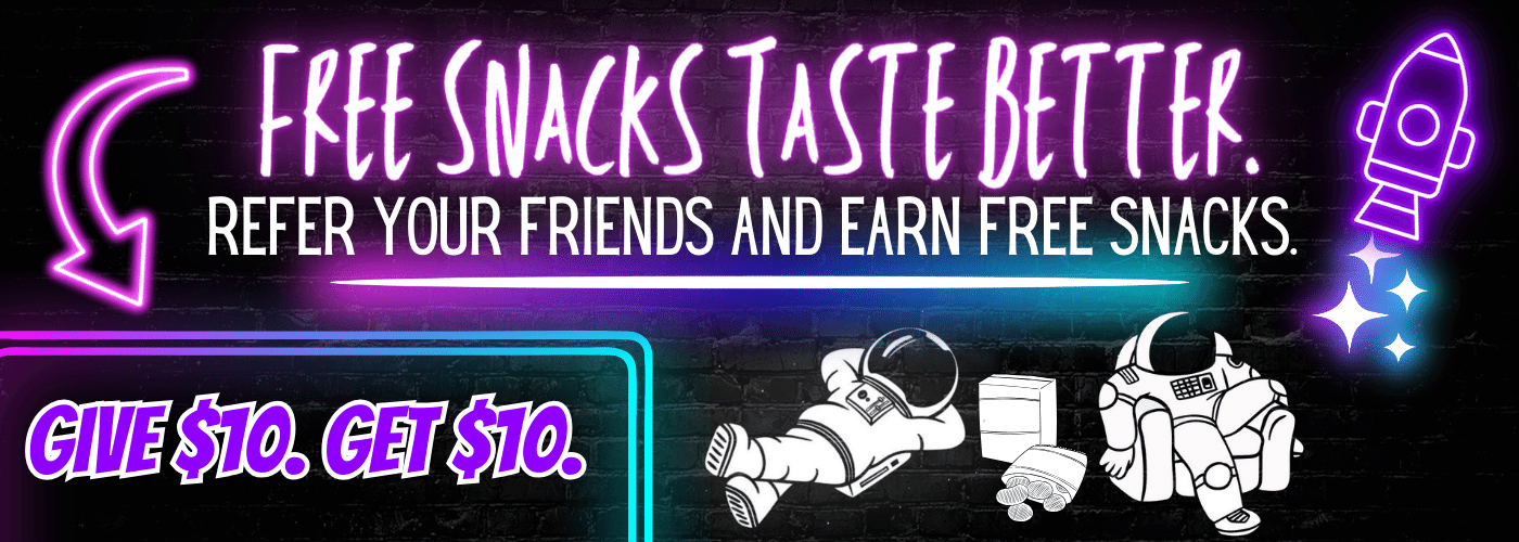 Earn free exotic interntional snacks at Galactic Snacks