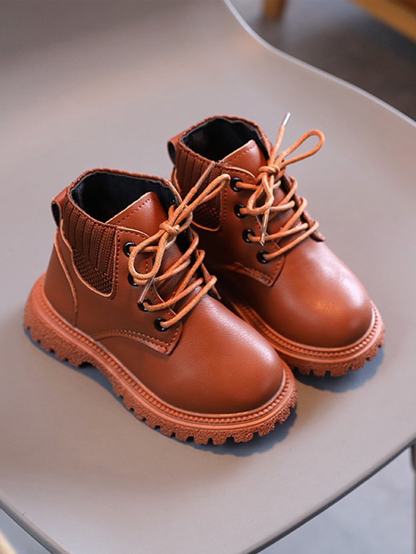 minimalist lace up boots