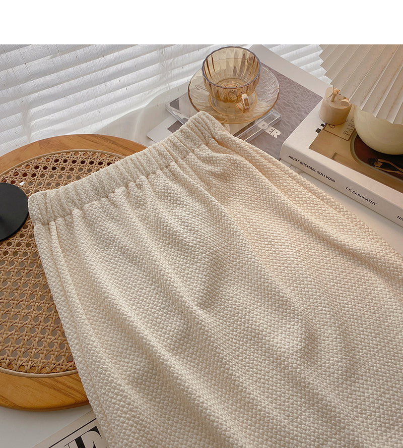 Elastic and versatile fashion temperament, thin split A-line skirt  5827
