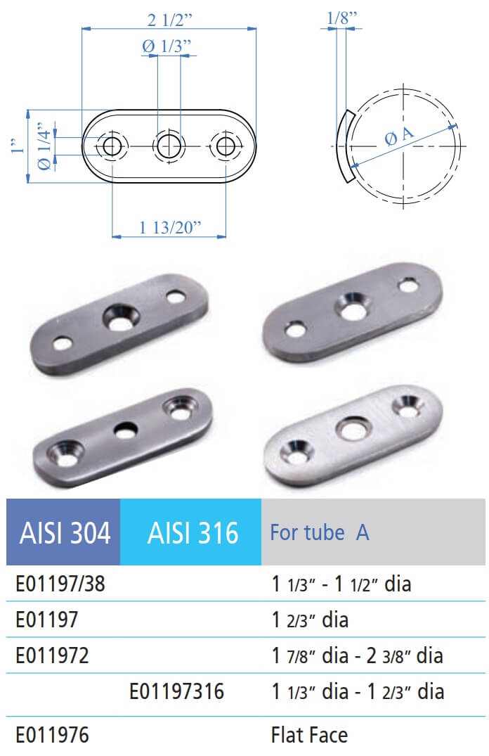 Bolster Seat Riser SS Bracket Set