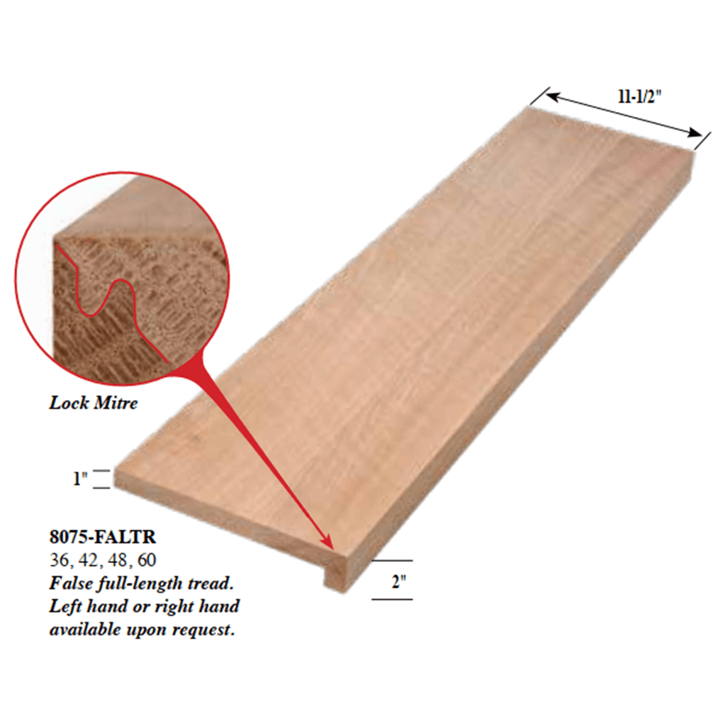 Double Return 1 x 11-1/2 Stair Tread (1400DR)