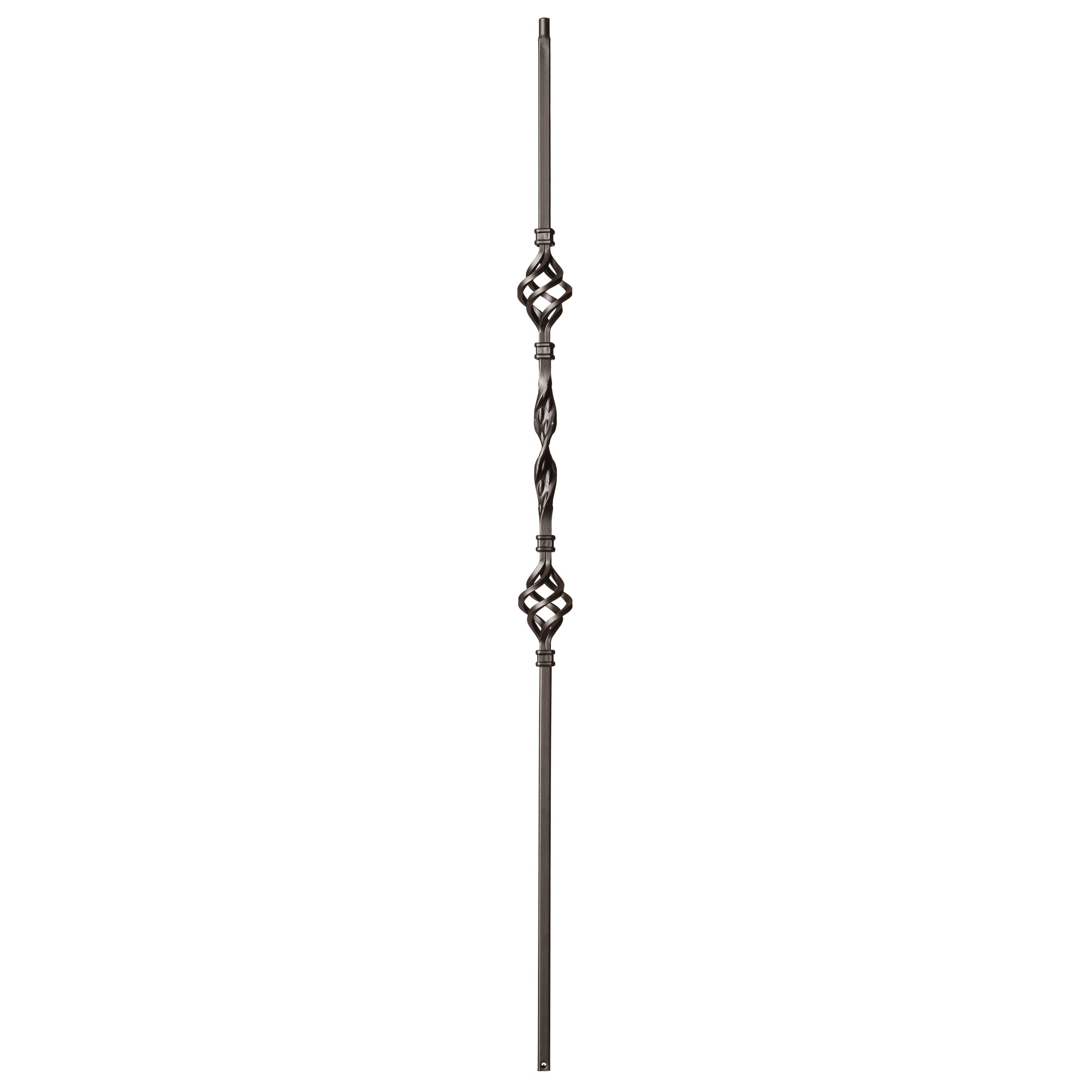 Shape Series 1/2 Square x 44H Double Knuckle Hollow Iron Baluster (9007)