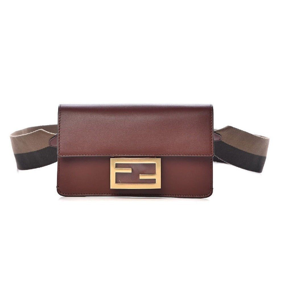 fendi flat baguette mini crossbody bag