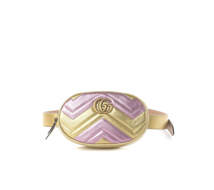 gucci marmont belt bag pink