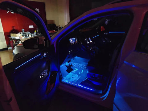 Dashboard monochrome multi-color ambient light four-door ambient light —  Vagpartsgo