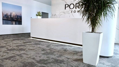 Realizácia sonických kobercových dlaždíc značky Vorwerk - CONTURA DESIGN SL SONIC v Sky Park Offices