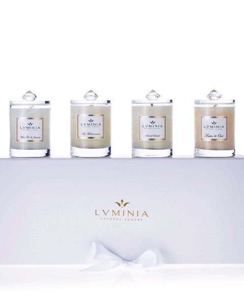Ručne vyrýbané slovenské vônne voskové sviečky značky Luminia