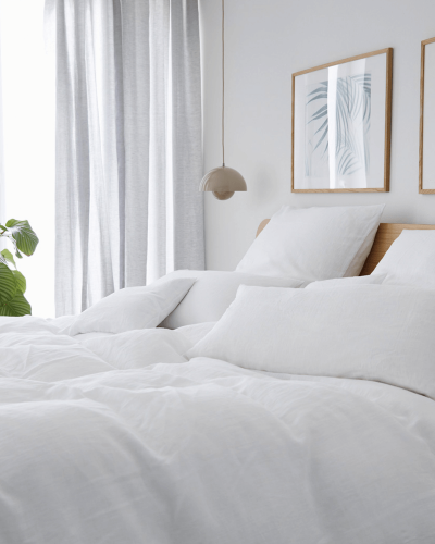 Luxusná a príjemná posteľná bielizeň v bielej farbe značky Elegante