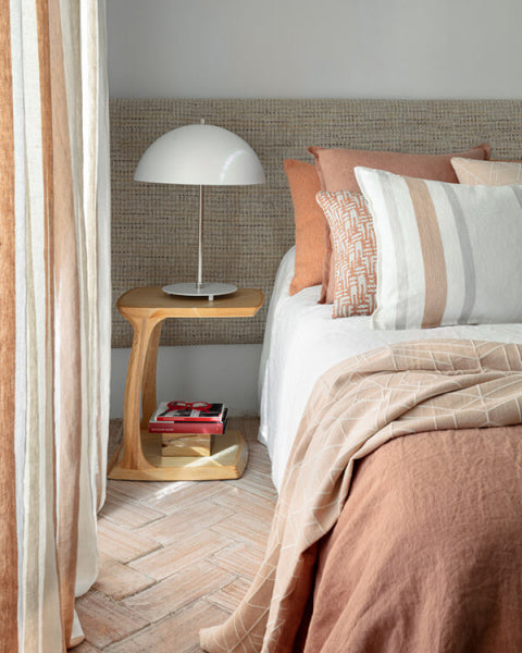 Krémové posteľné prádlo v prírodných farbách značky Alhambra