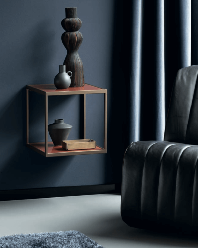 Luxusné a moderné kožené čierne kreslo do obývačky alebo spálne značky Christine Kröncke