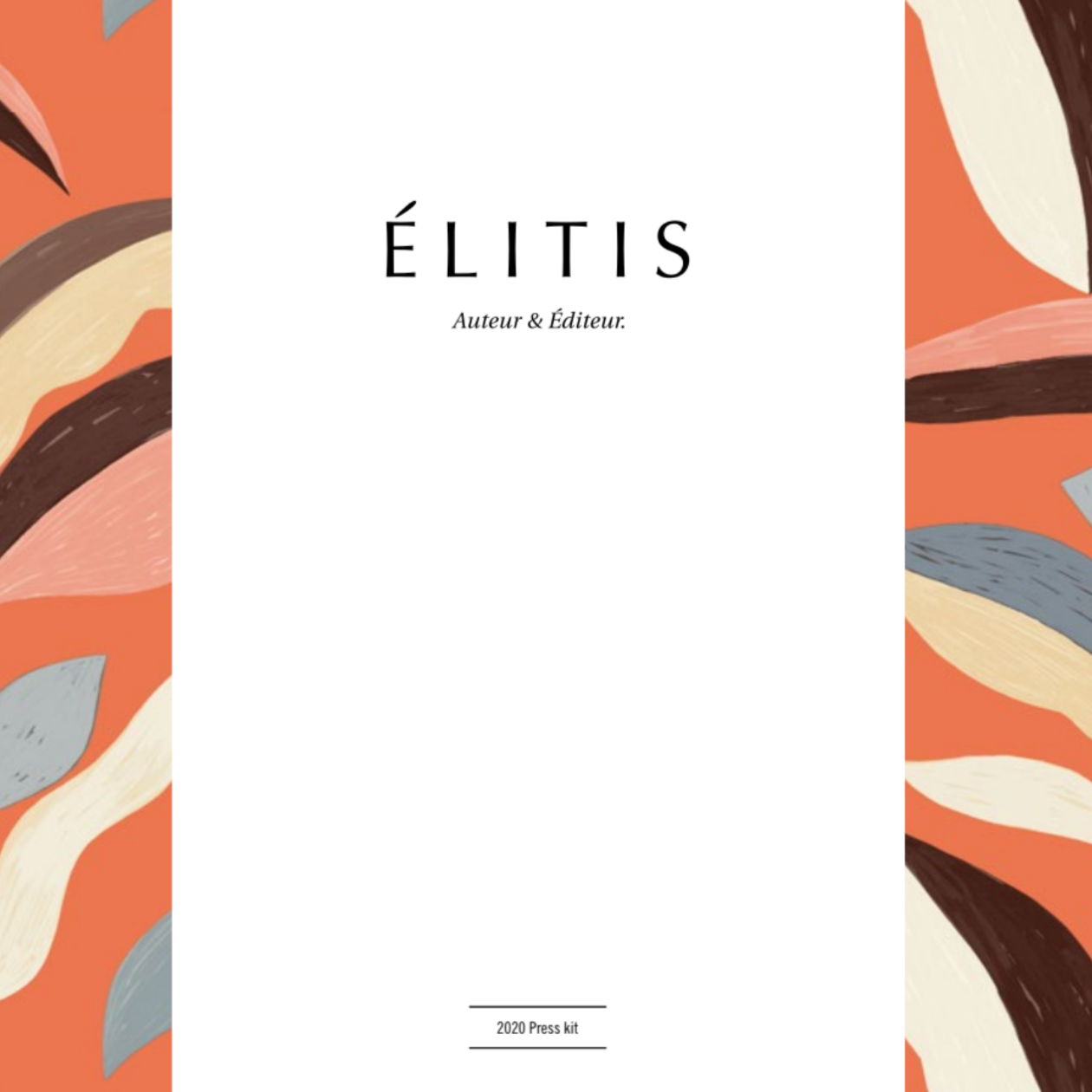 Katalóg bytových textílií a látok značky Élitis