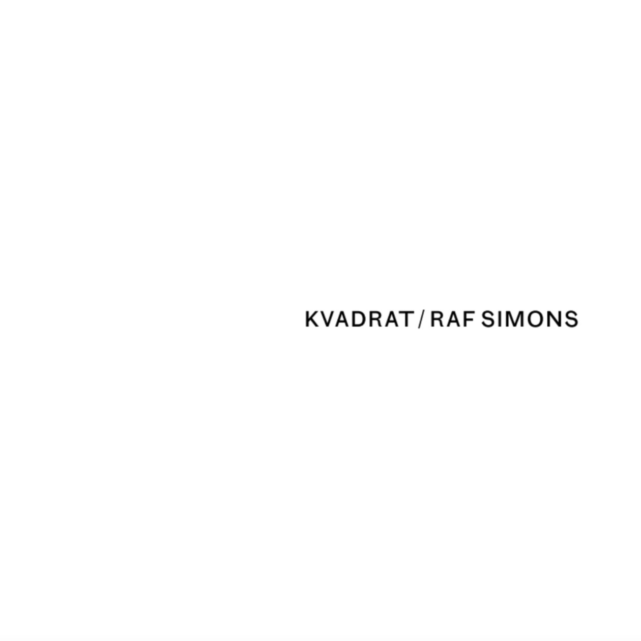 Katalóg textílií Kvadrat Raf Simons