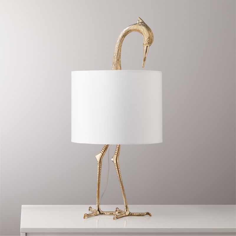 cb2 scrunch table lamp