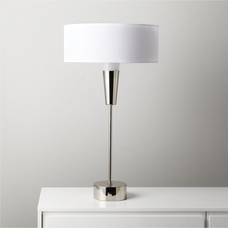 cb2 glass lamp