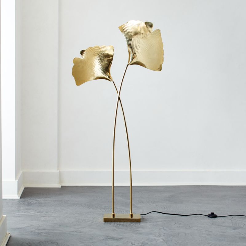 tripod lamp gold