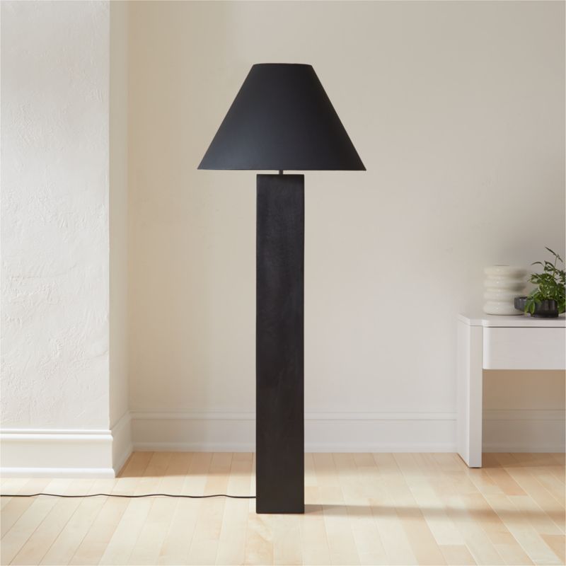 black tall lamp stand