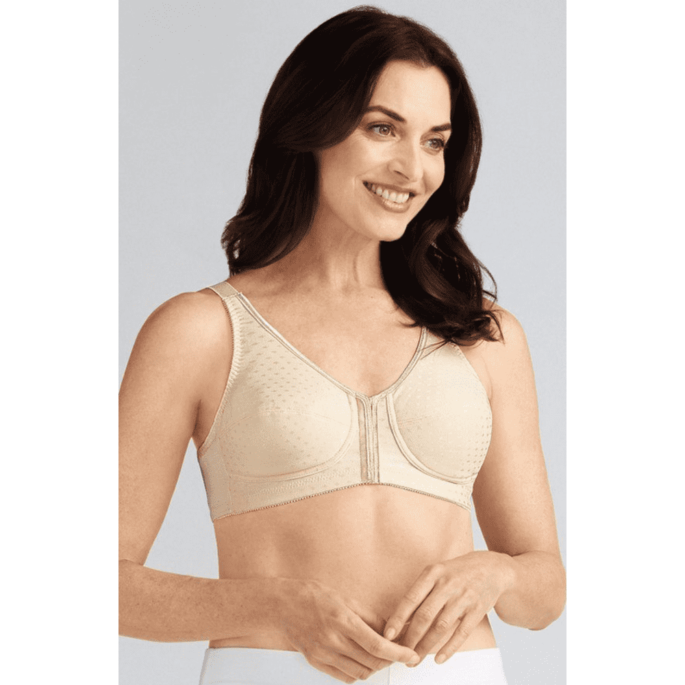 Mastectomy Bra Invisible Pockets for Breast Forms Flower Embroidery Pocket  Bra 218 (Beige, 34A) at  Women's Clothing store