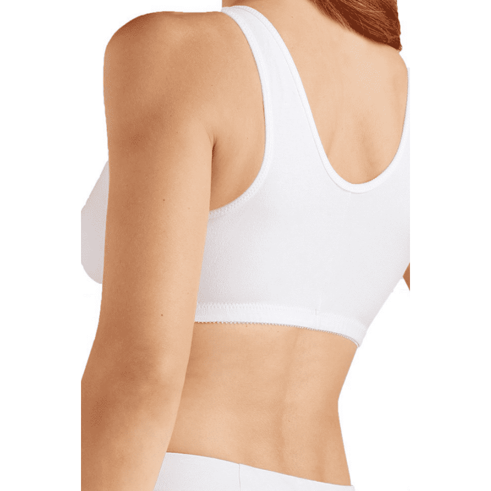 Amoena Greta WireFree Bra, Soft Cup, Front and Back Closure, Size 40C,  White Ref# 5212440CWH - MAR-J Medical Supply, Inc.