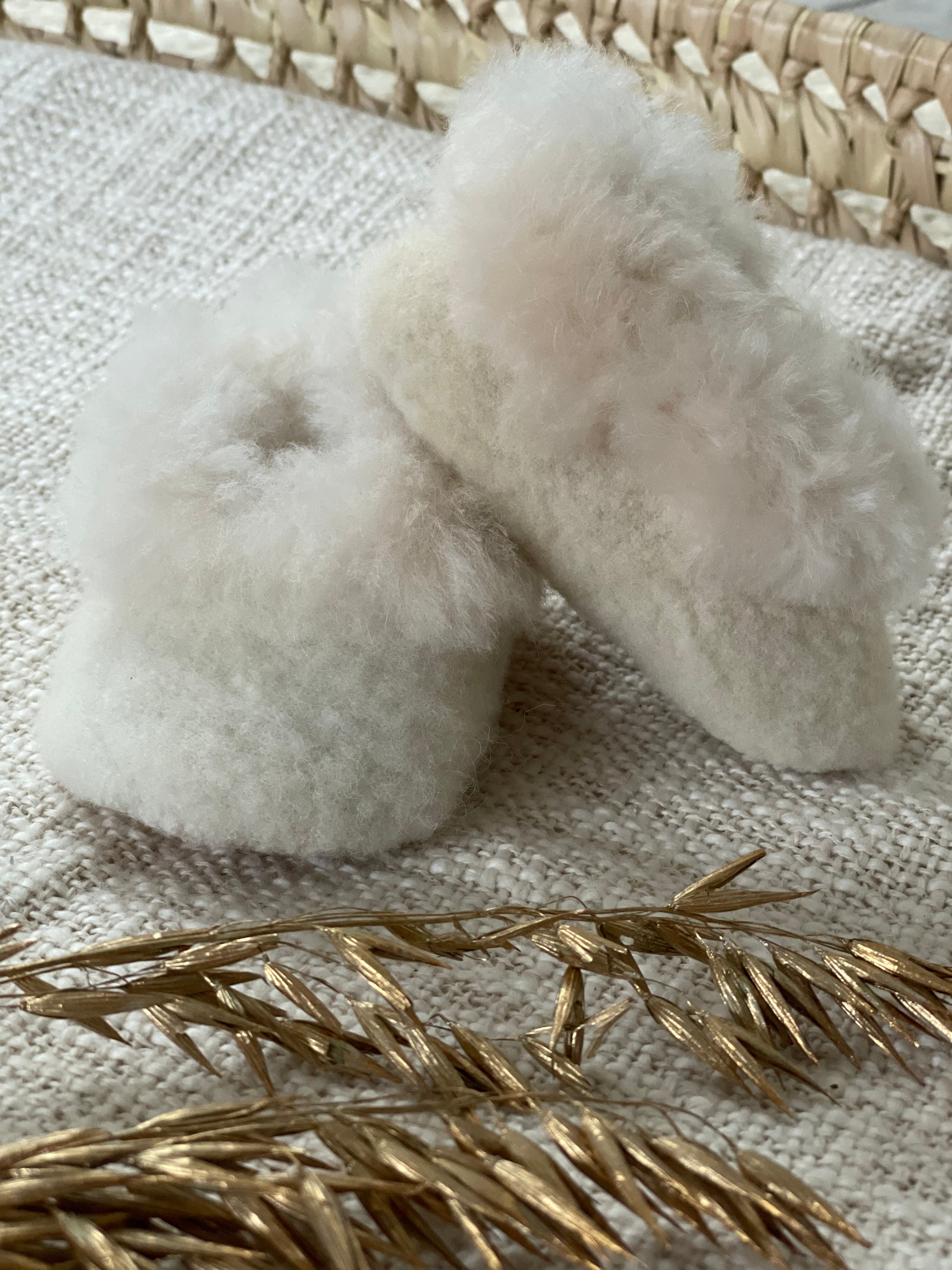 Maar sterk Retoucheren Babyslofjes alpaca bont - champagne – For Your Little Cutie