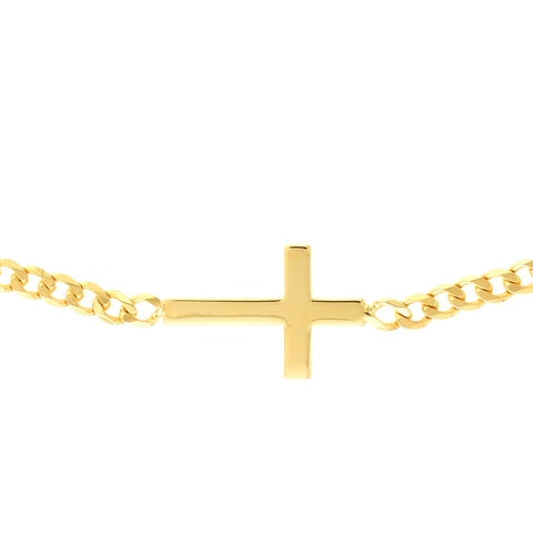 cross choker necklace gold