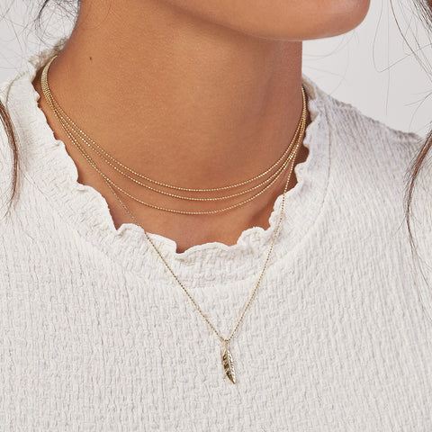 solid 14k gold necklace