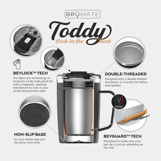 BruMate toddy mug concrete grey