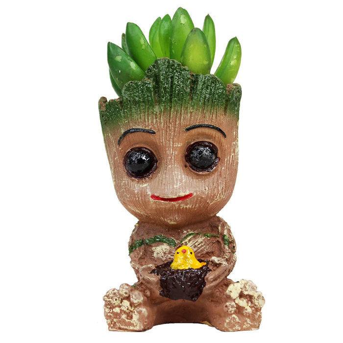 Baby Groot Succulent Pot for Home and Balcony Decoration