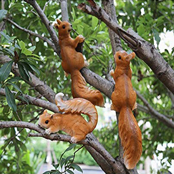 climbing squirrel tree decor