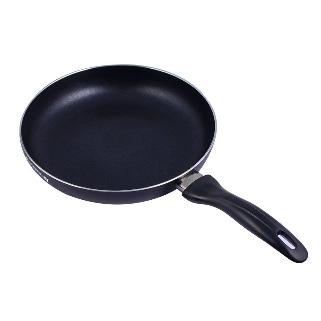 Caesar Non-Stick Fry Pan 26cm | Ideal for Saute / Frying | German Beechwood  Handle | Gas & Induction Friendly | PFOA Free | 5 Year Warranty | Black