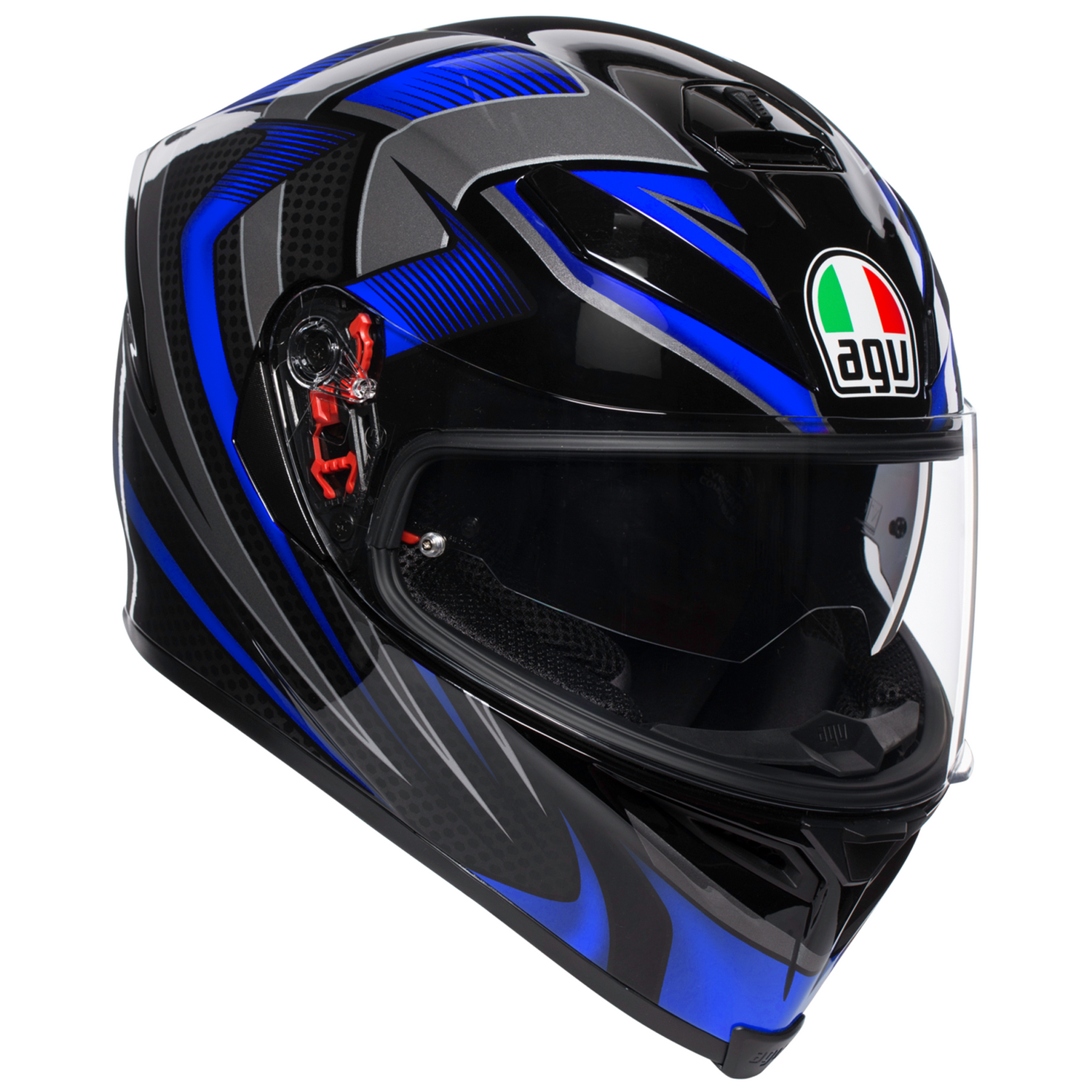 dark blue motorcycle helmet