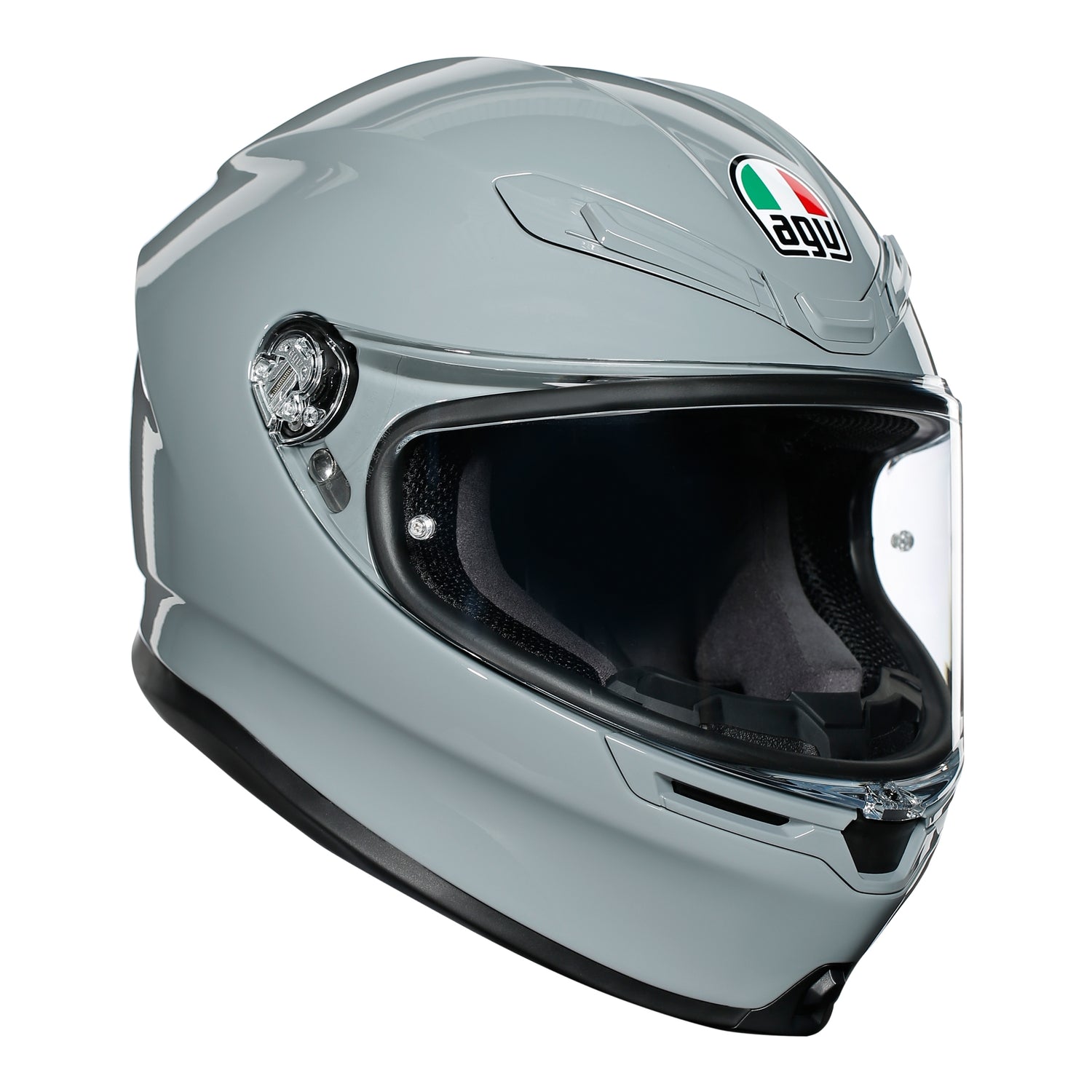 grey motorbike helmet