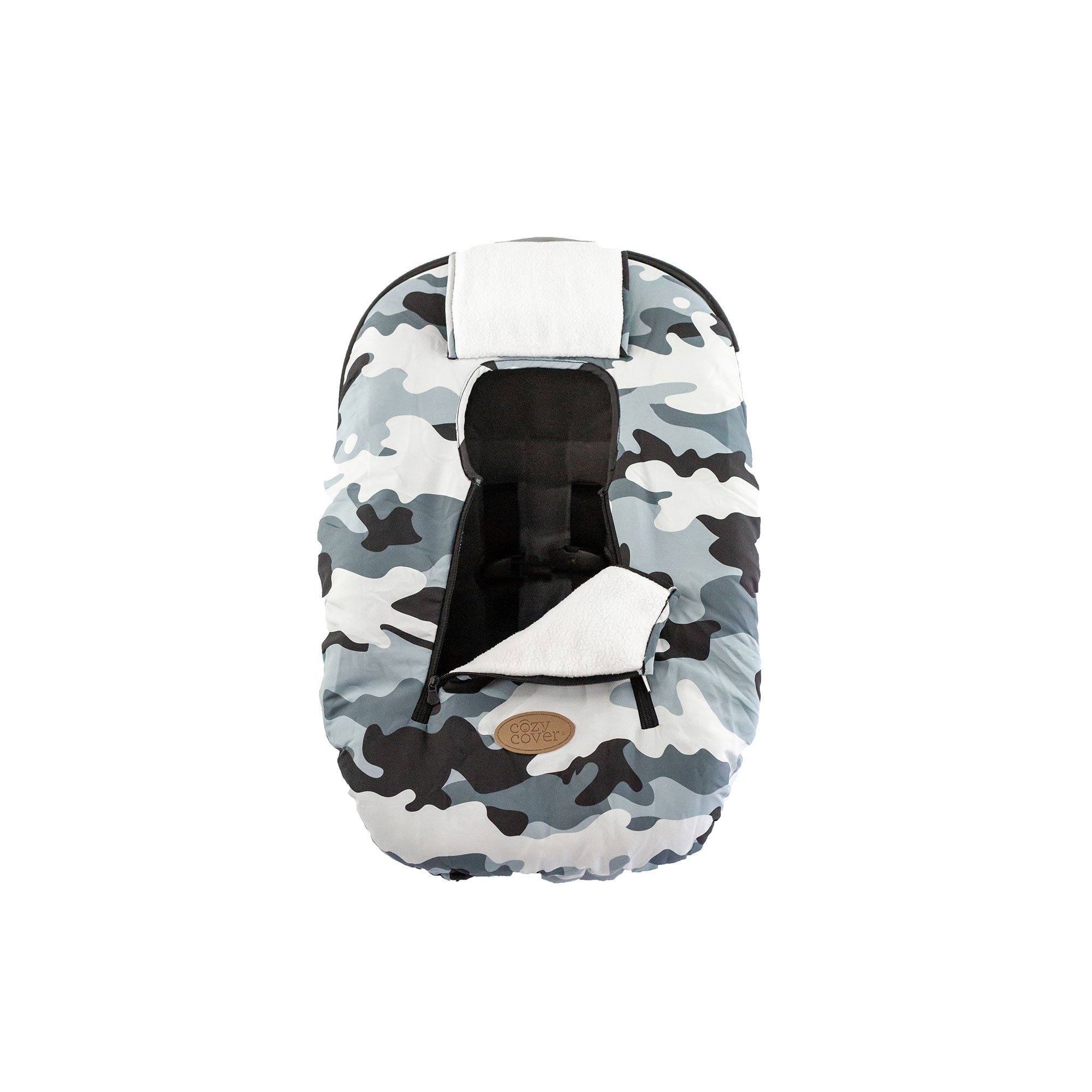 CozyBaby Original Infant Car Seat Cover w/ Dual Zippers, Camo (Open Box) - Image 8