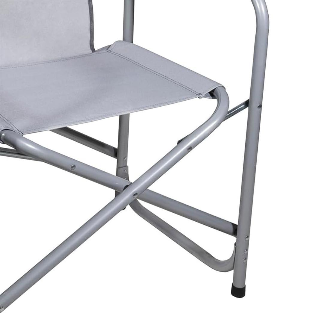Four Seasons Courtyard Polyester Director's Chair, Gray (6 Pack) (Used) - Image 7