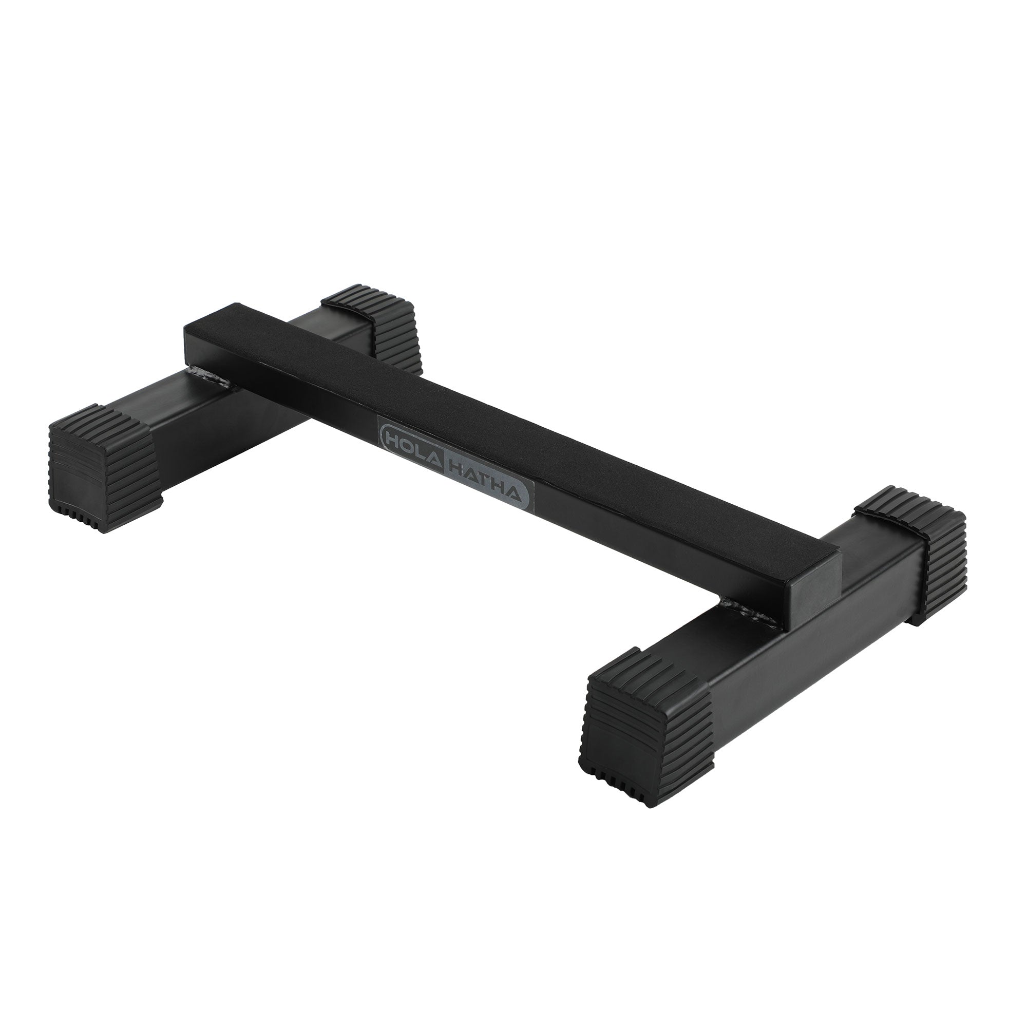 HolaHatha Calf Raise Bar Leg Exercise Non Slip Steel Fitness Stretcher, Black - Image 5