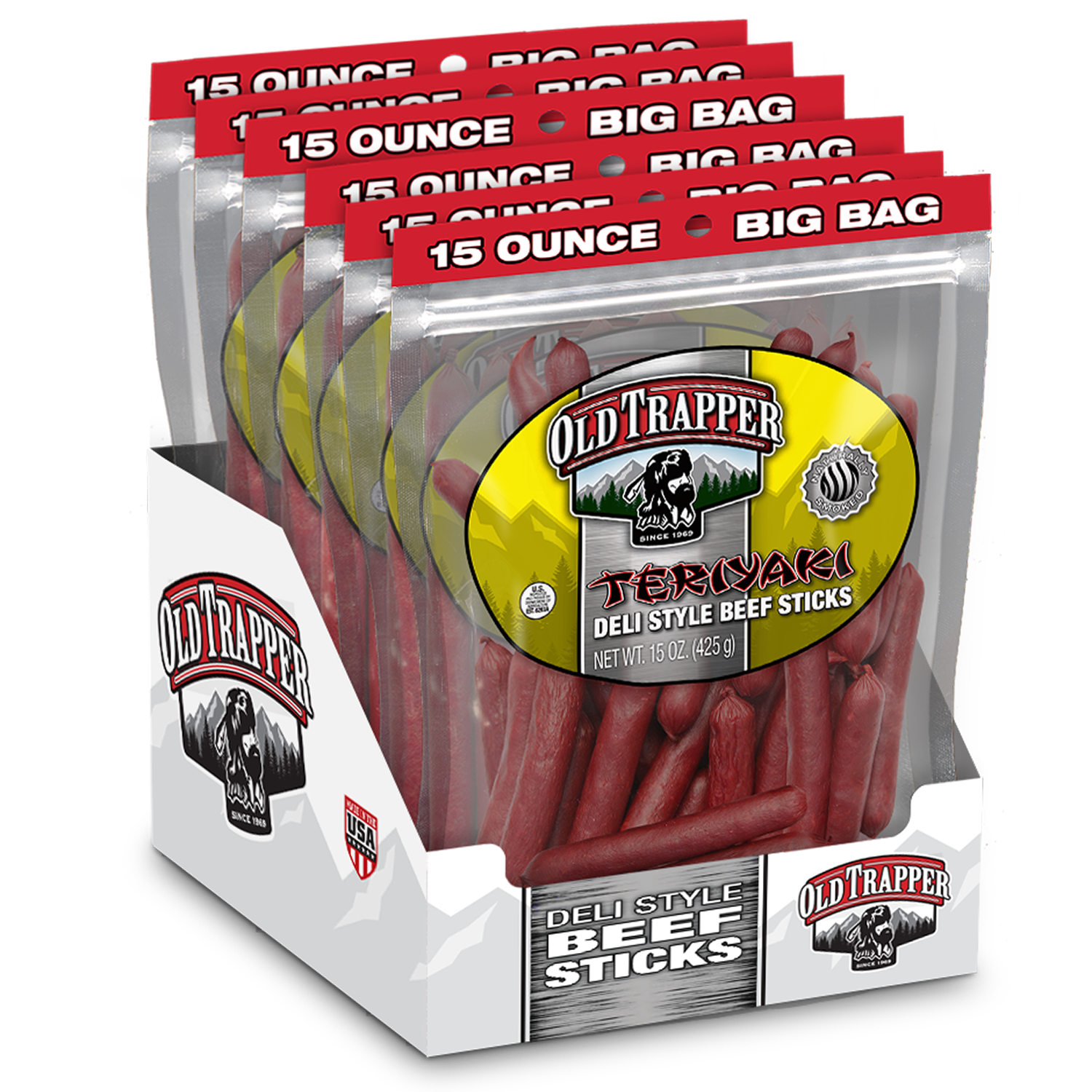 Old Trapper Original Deli Style Beef Sticks - 15oz : Target