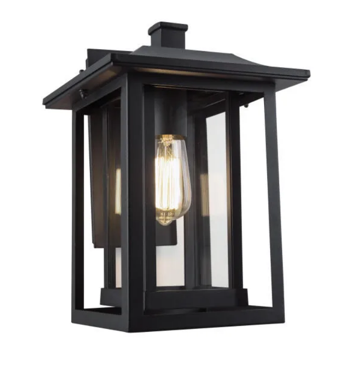 exterior wall sconce black