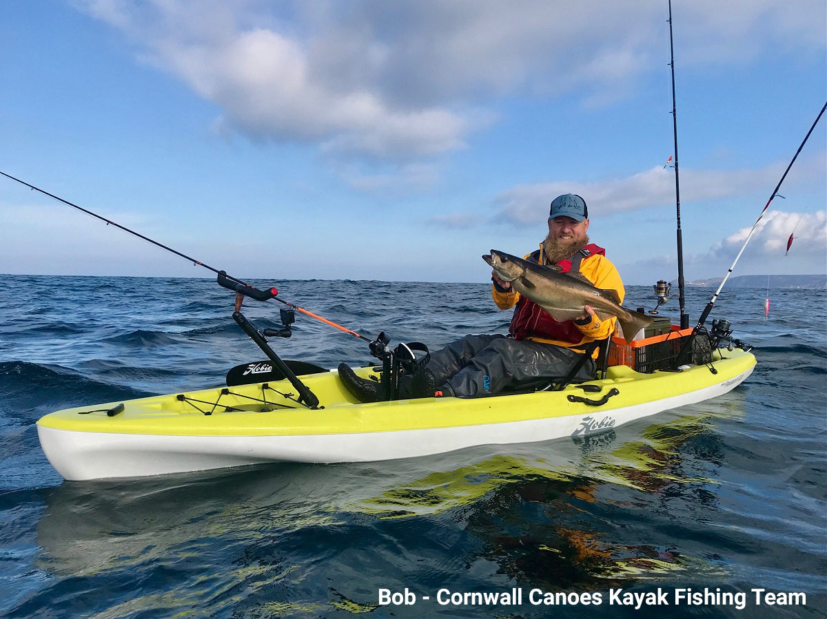 Bob - Cornwall Canoes Kayak Fishing Team member fishing from his Hobie Passport 12