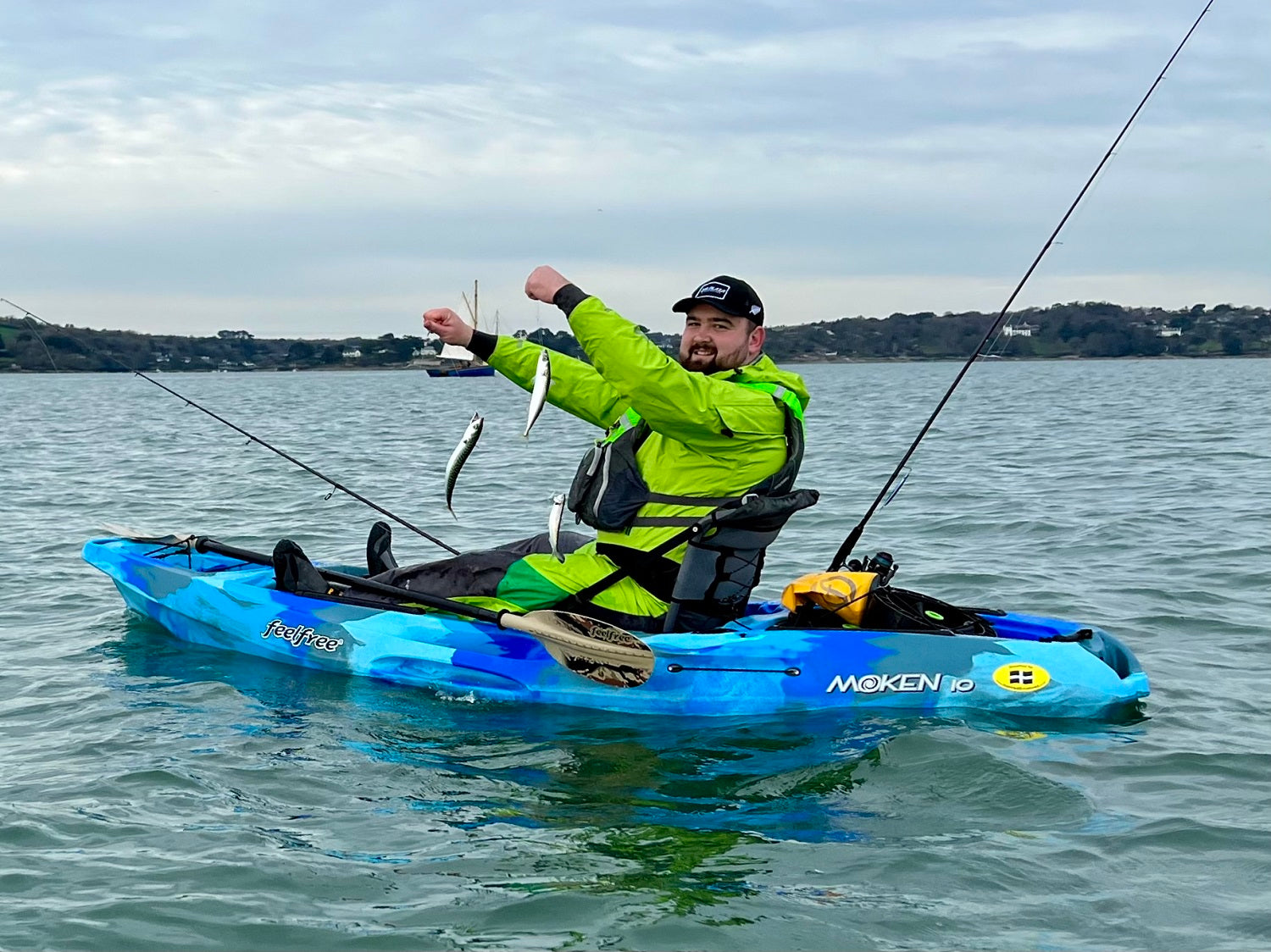 Catching Mackerel on the Feelfree Moken 10 kayak