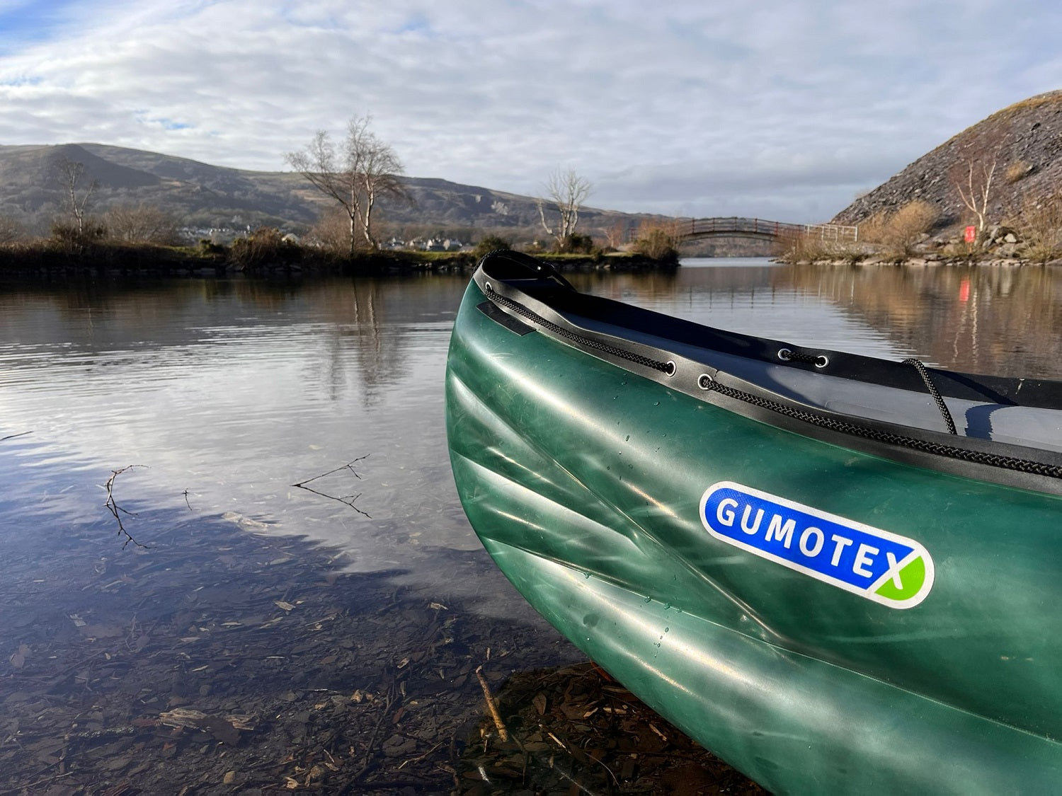 Gumotex Scout in Wales - paddling an inflatable canoe