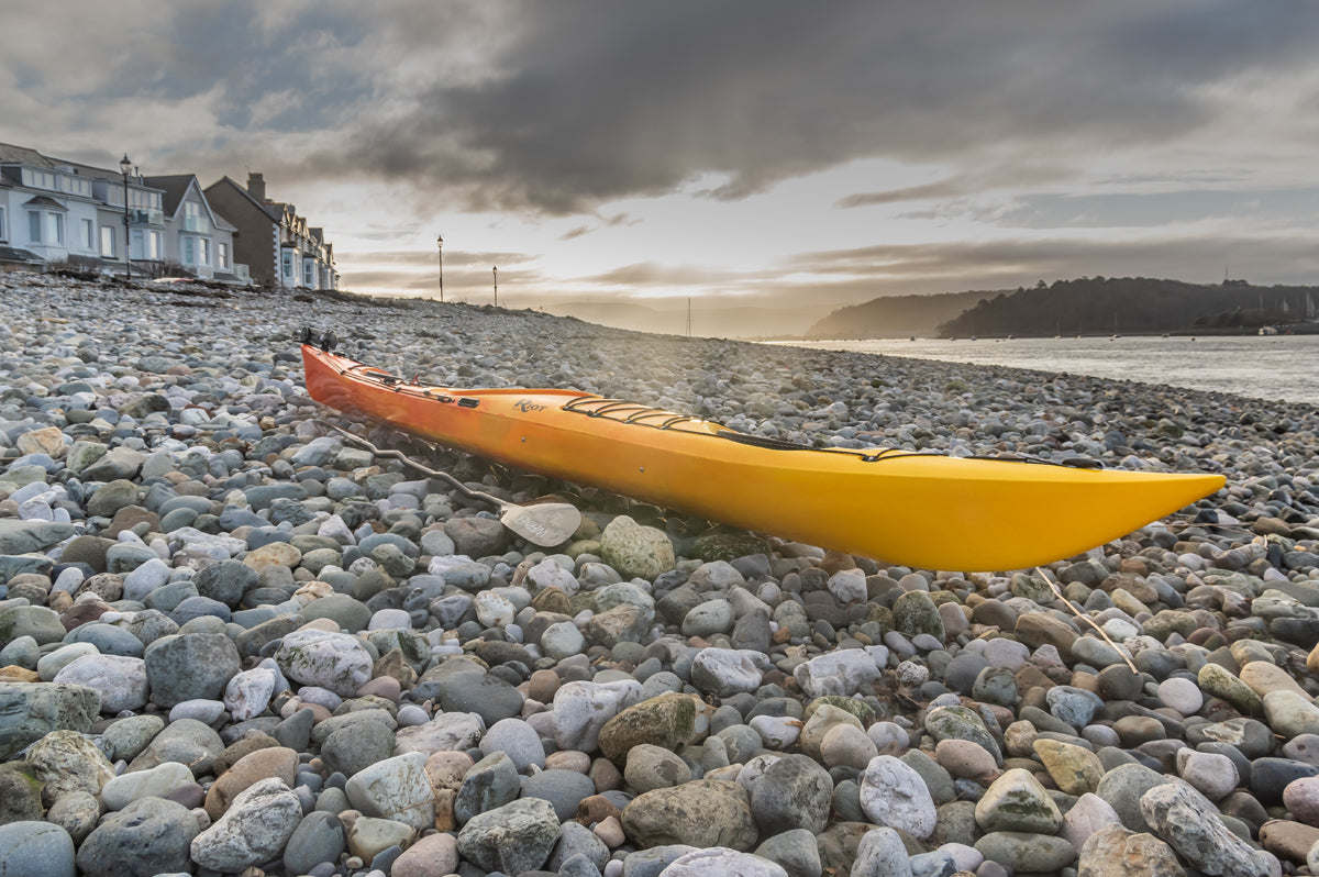 Riot Brittany 16.5 Sea Kayak ready for launching