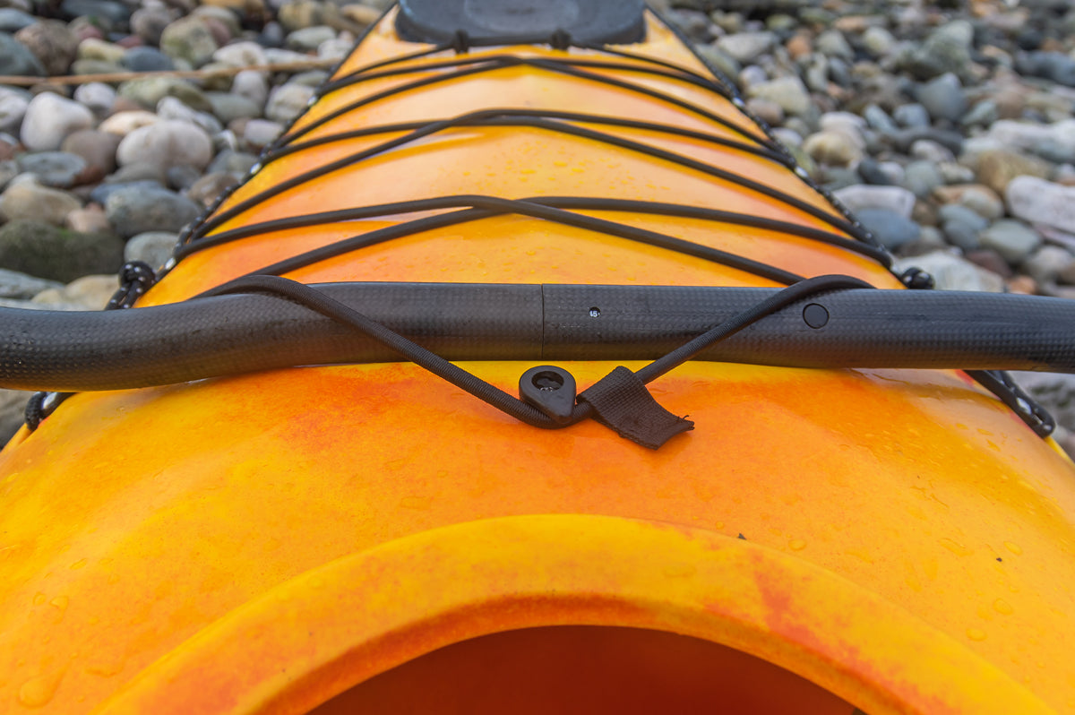 Paddle Holder on the Riot Brittany 16.5 Sea Kayak