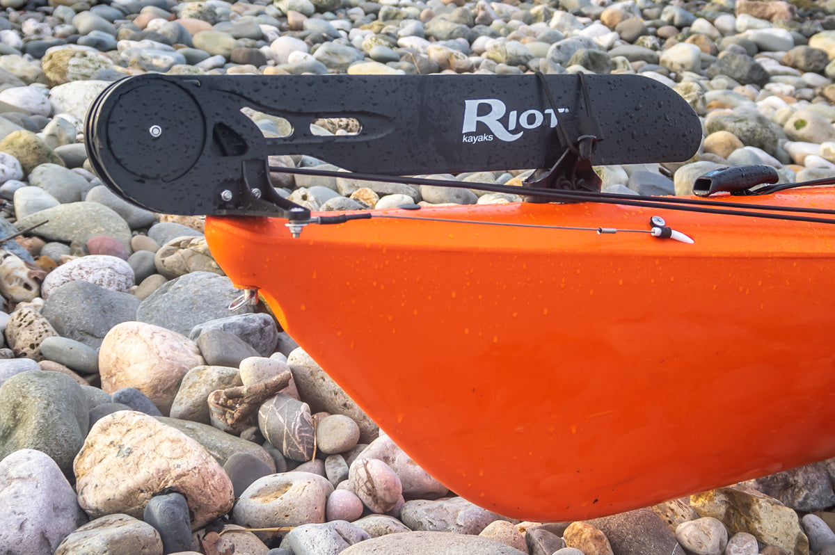 Rudder on the Riot Brittany 16.5 Sea Kayak