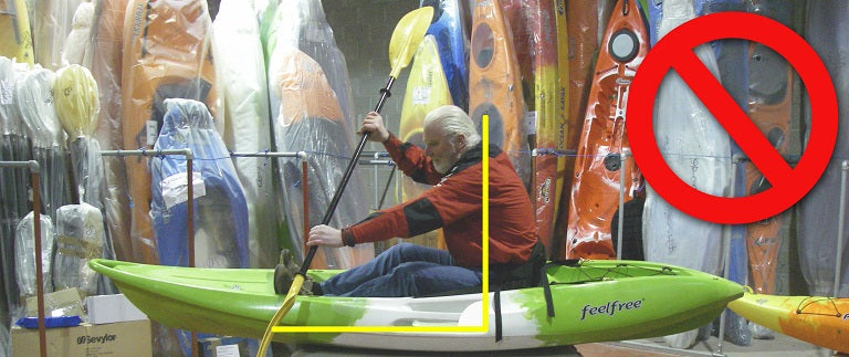 Paddling Posture - Sit On Tops - Leaning Too Far Forwards is Bad