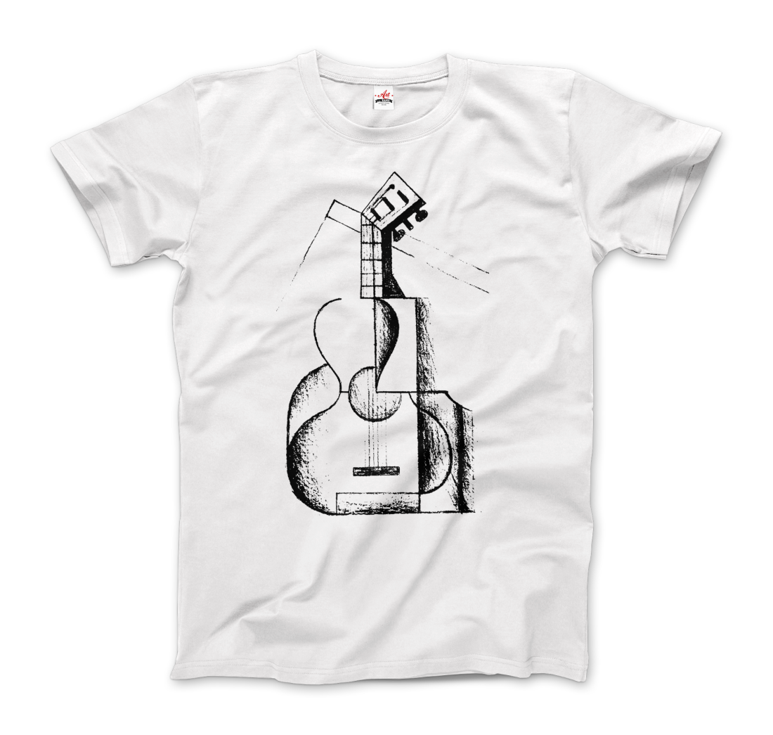 Juan Gris the Guitar 1912 Artwork T-Shirt - Wall Posters Network