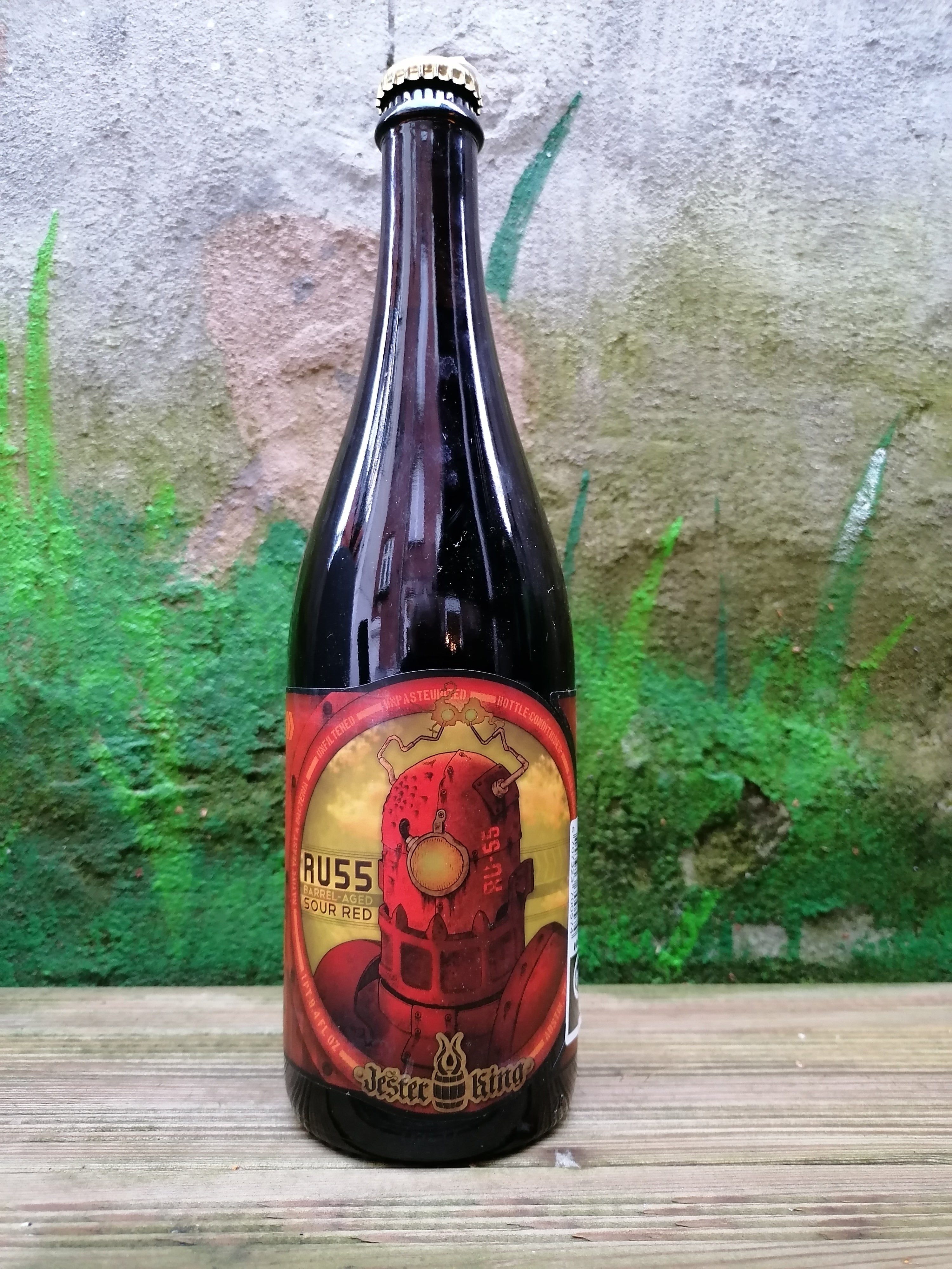 Se RU 55 - 75 cl, 7,3% Flamsk Red Ale - Jester King hos Beershoppen.dk