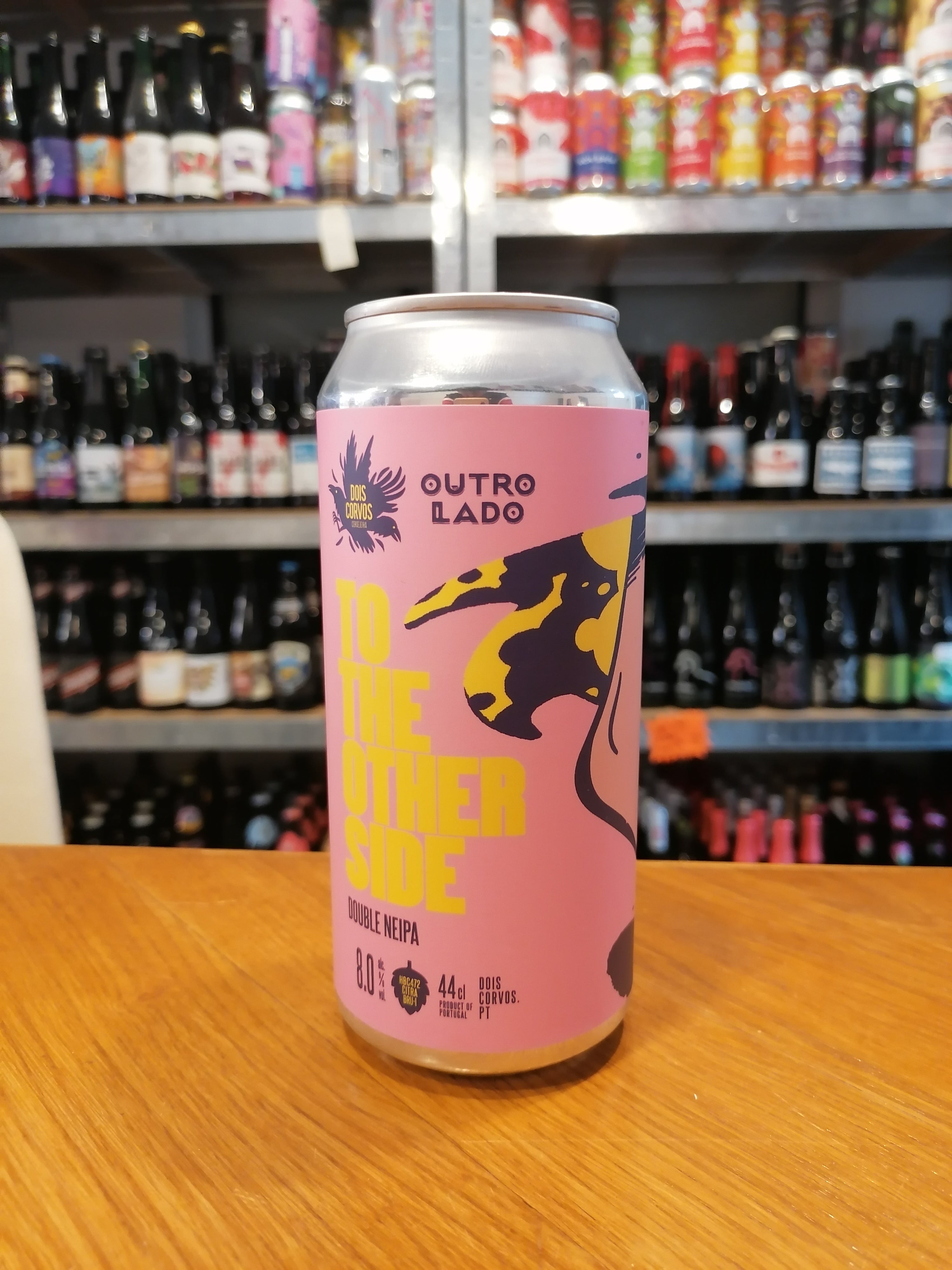 Se Dois Corvos "To The Other Side" | 8% | 44cl | Double Hazy Neipa hos Beershoppen.dk