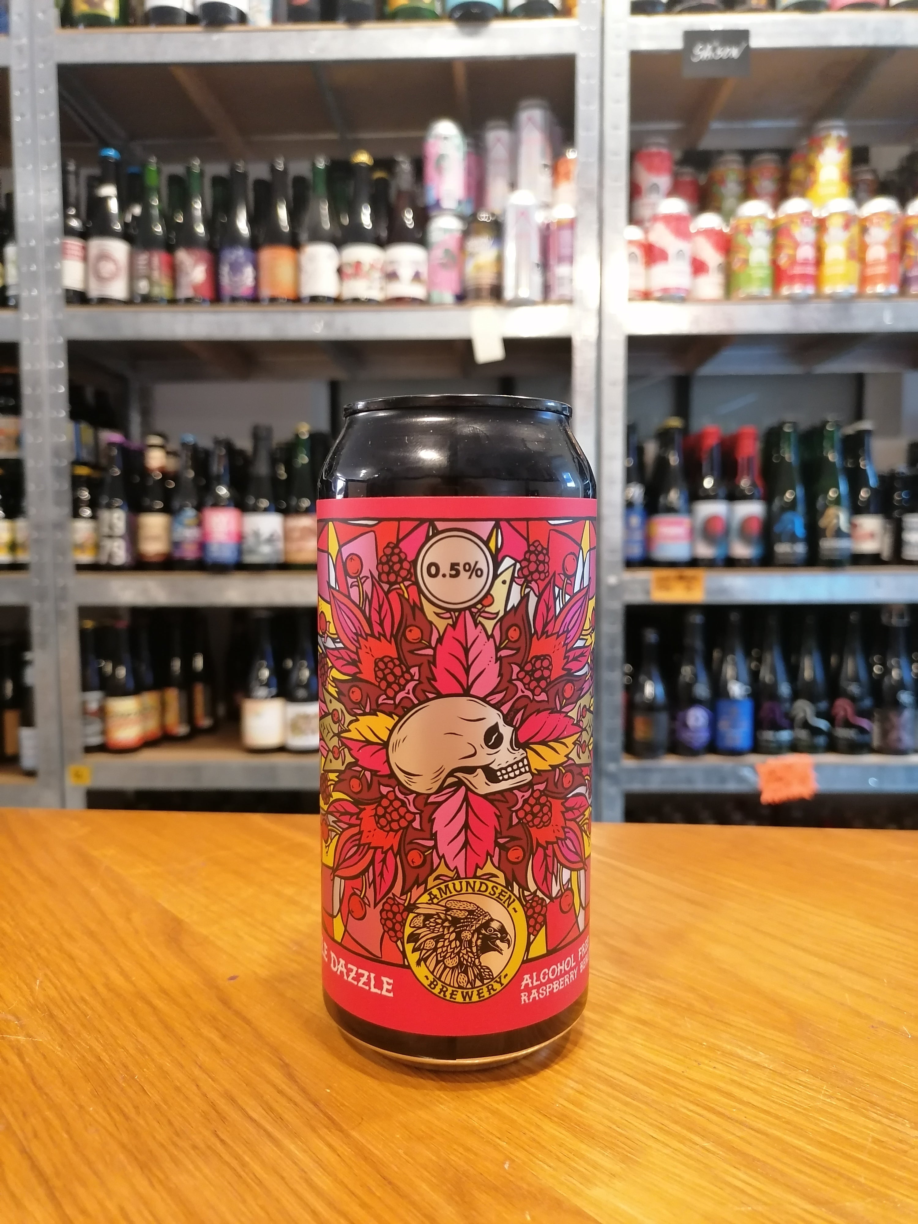 Se Amundsen Brewery "Raspberry & Custard Christmas Berliner&quot; | 0,5% | 44cl | Alkoholfri Sour Beer hos Beershoppen.dk