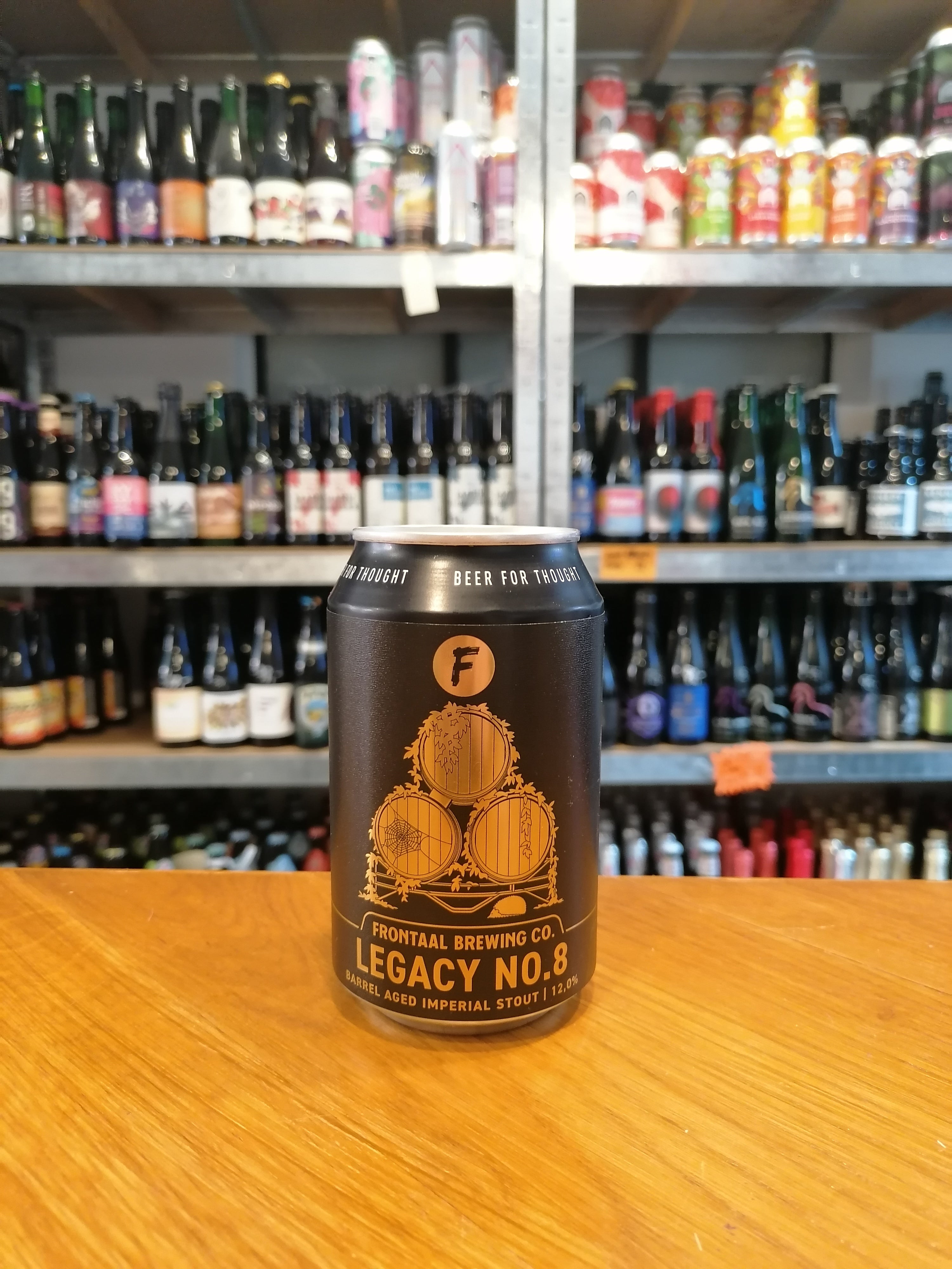 Se Frontaal Brewing Co. "Legacy No. 8" | 12,0% | 33cl | Imperial Double Stout hos Beershoppen.dk